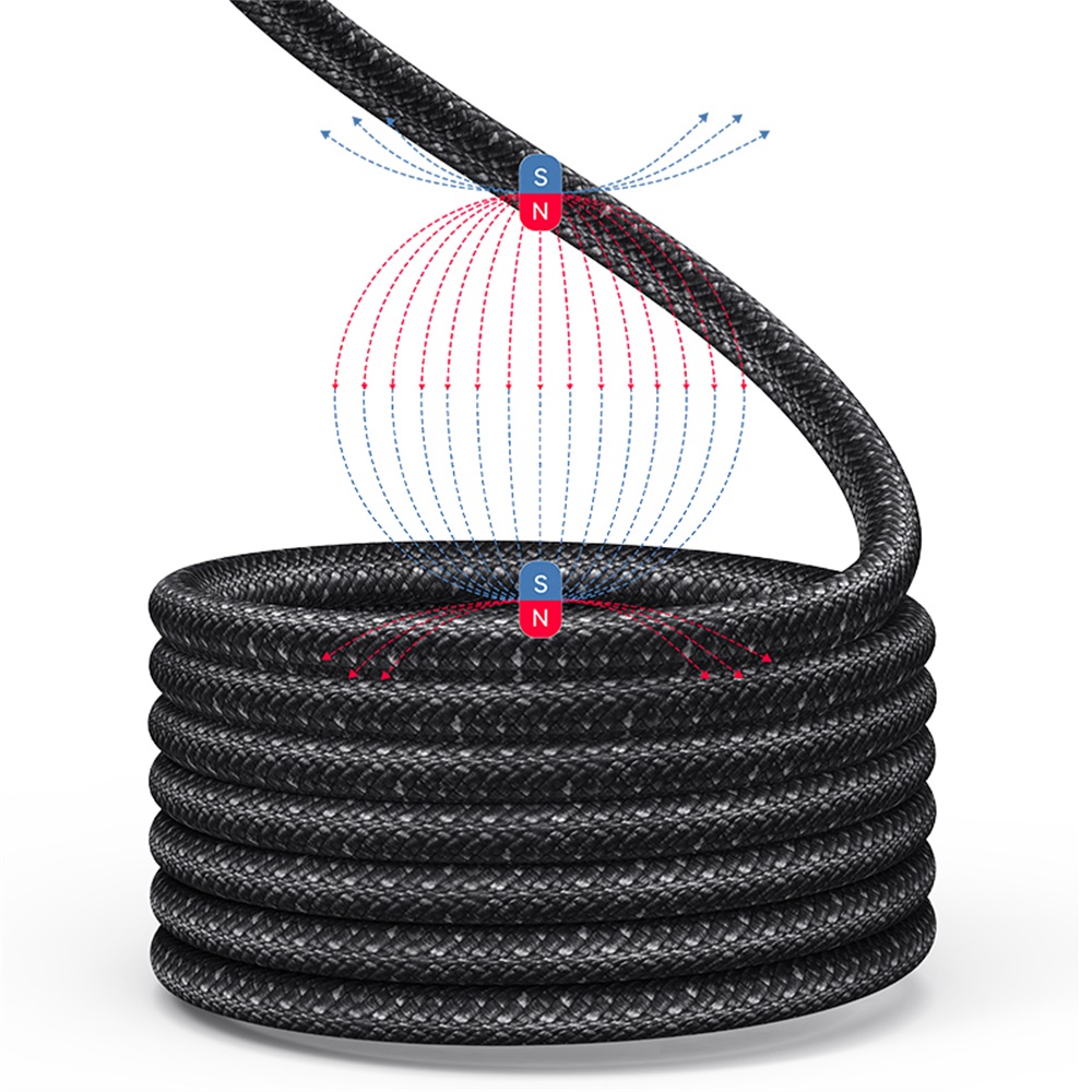 US-SJ704 60W Magnetic Data Cable Type-C To Type-C-Rui Series 1M