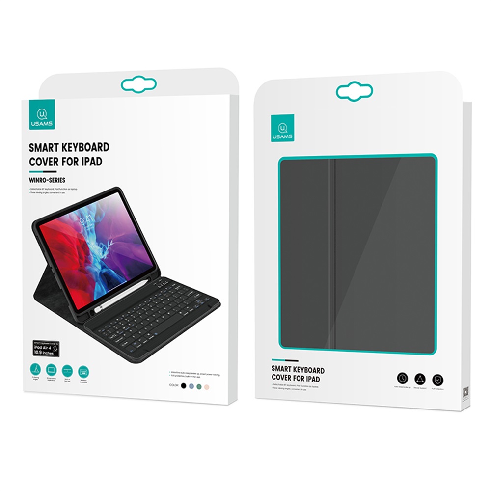 US-BH657 Smart BT Keyboard Cover for iPad --Winro-series  10.2inches  800mAh