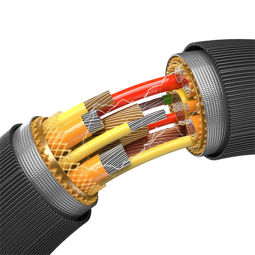 US-SJ698 Type-C 3A Striped Data Cable-KY Series 3m