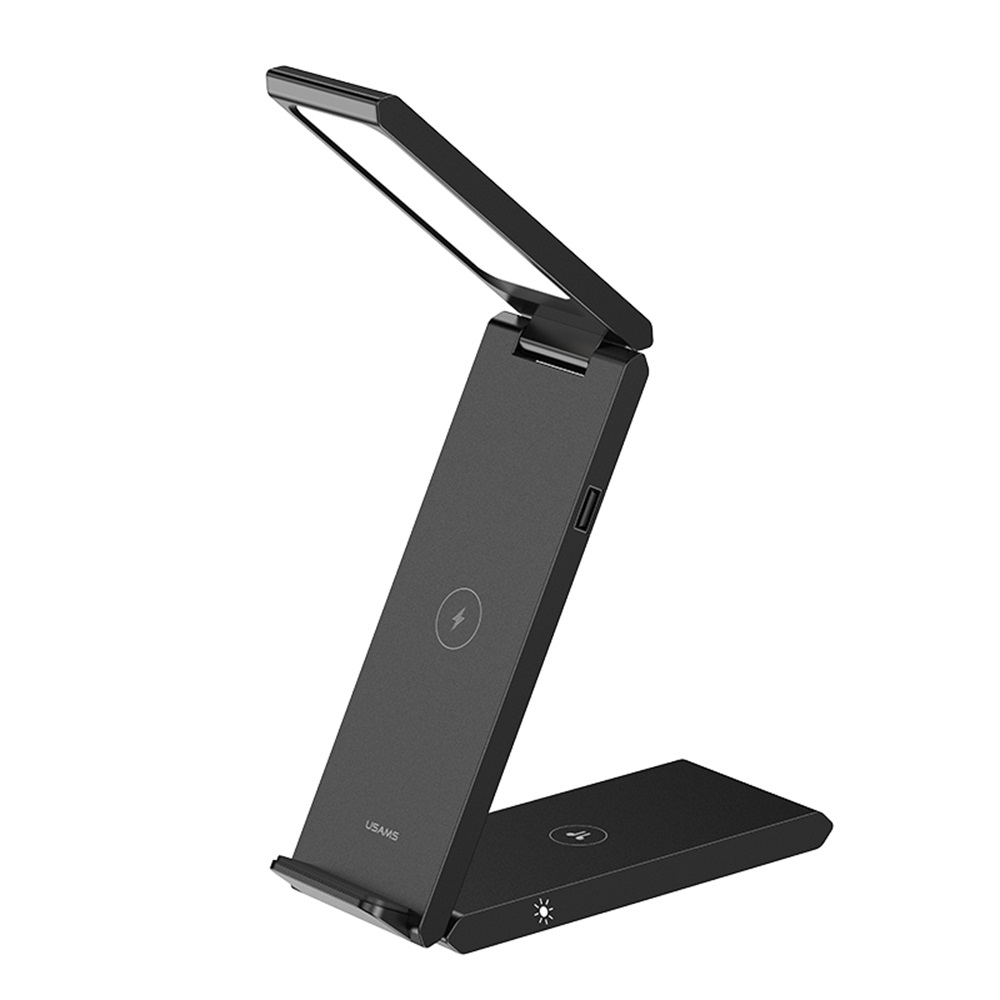 US-CD181 15W 3in1 Folding Wireless Charging Stand With Table Lamp