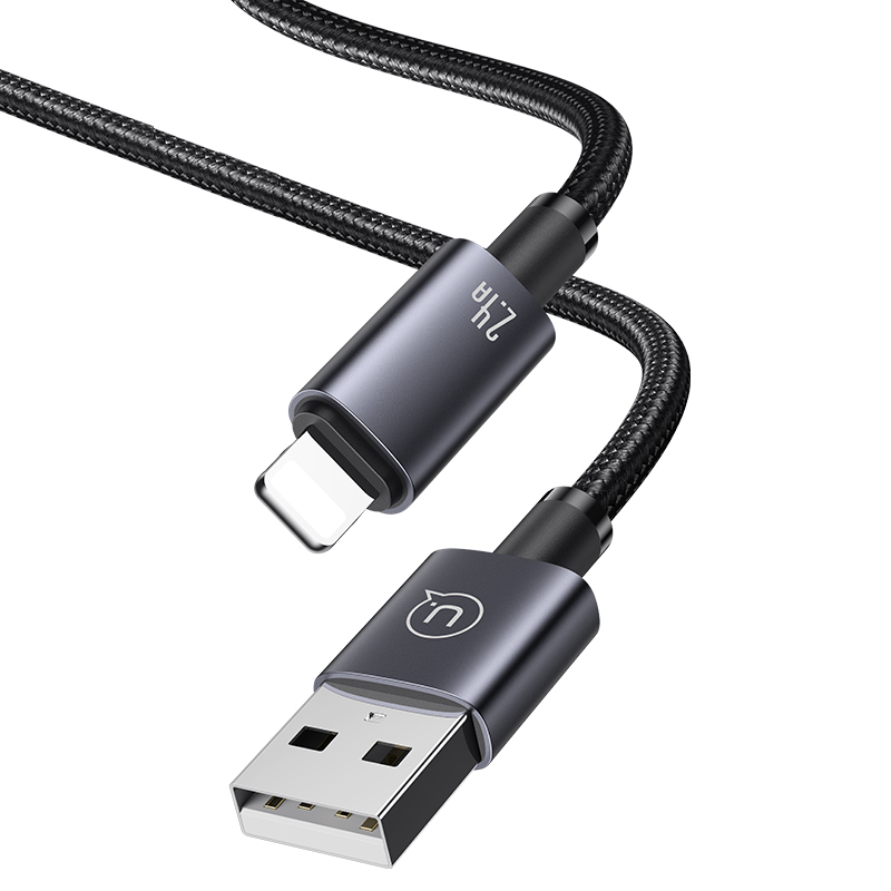 US-SJ667 Lightning 2.4A Aluminum Alloy Fast Charging & Data Cable-Sufeng Series 1.2M
