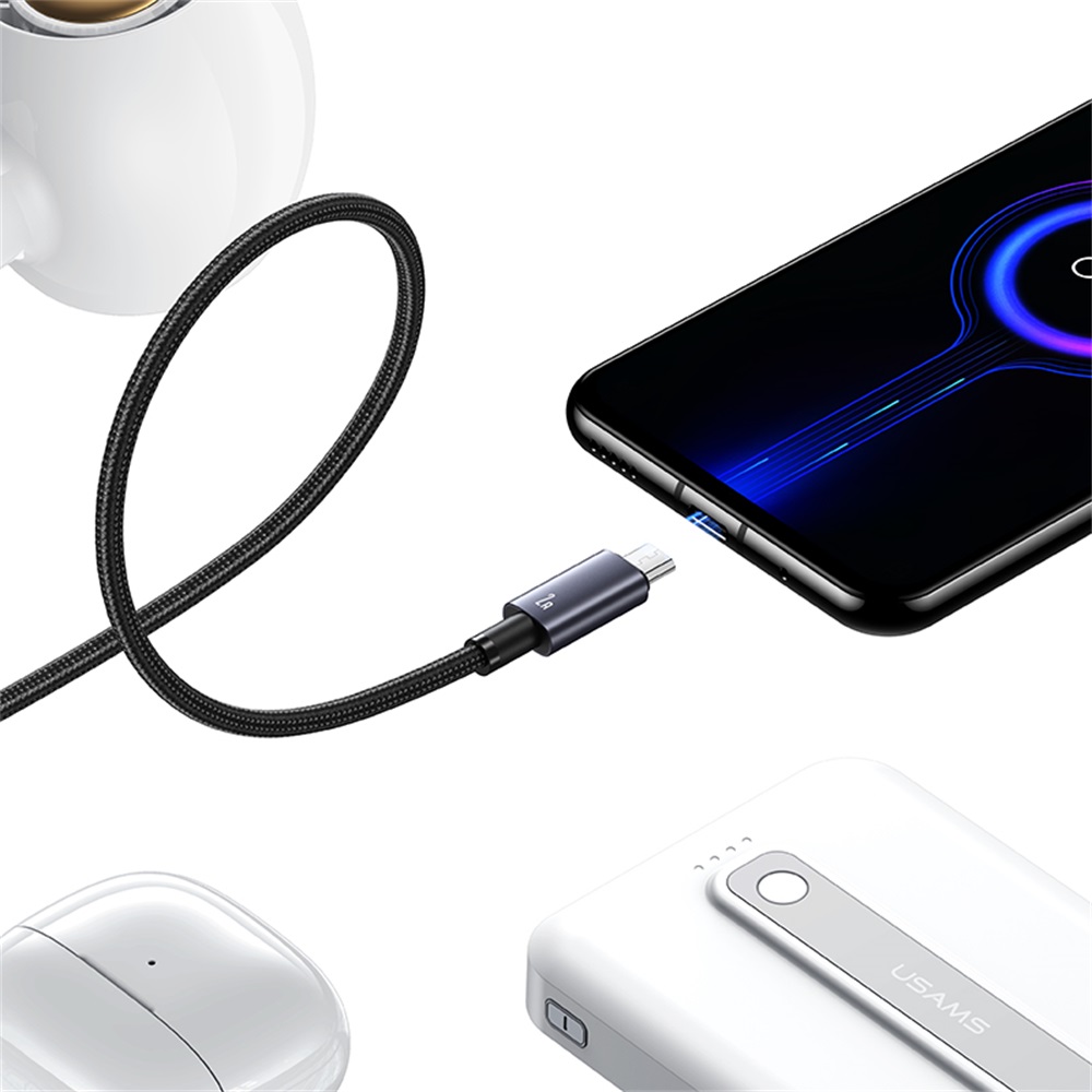 US-SJ668 Micro 2A Aluminum Alloy Fast Charging & Data Cable-Sufeng Series 1.2M